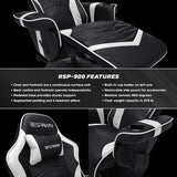 White Gaming Recliner Cupholder And Adjustable Footrest