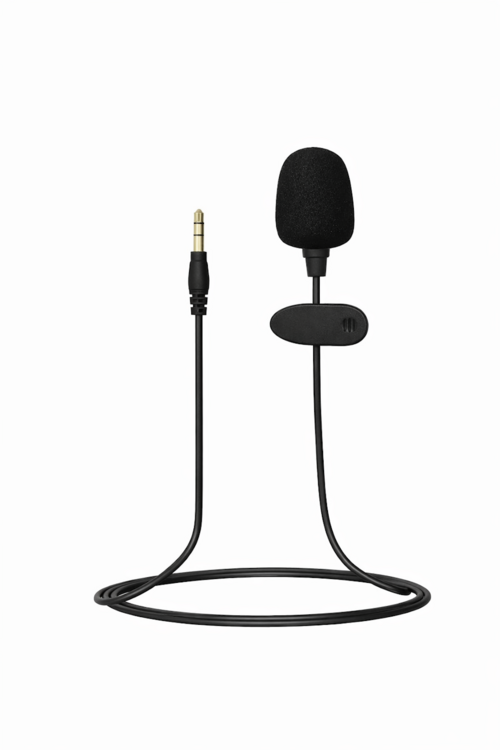 3.5mm Clip-On Lavalier Microphone need to get adapter with it.