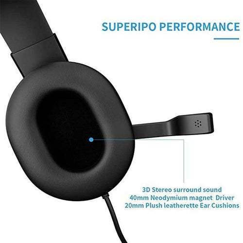 Dragon Space G3600 Wired Stereo Gaming Headset For Xbox And PC With Clear Microphone