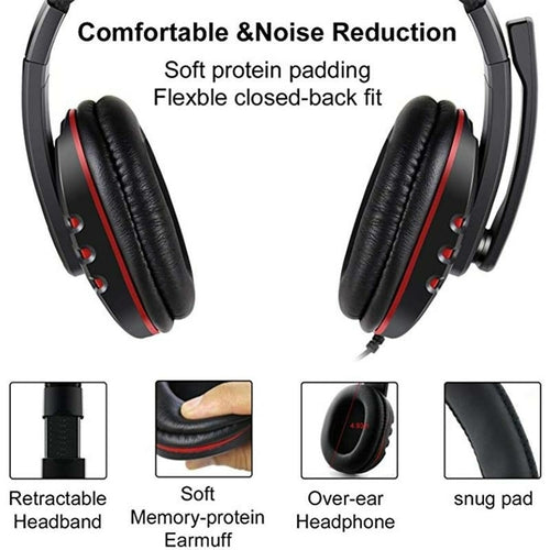 Dragon Space G3600 Wired Stereo Gaming Headset For Xbox And PC With Clear Microphone