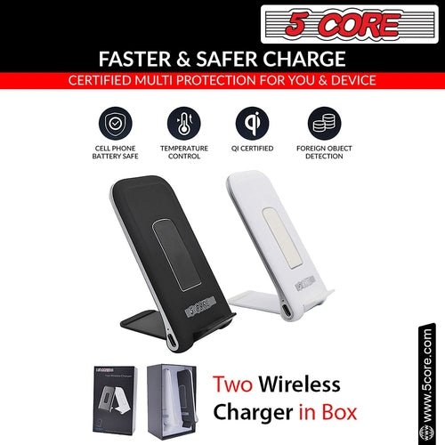 5 Core Wireless Charger 10W Max Fast Wireless Charging Pad Glass Top - Crafted Creator