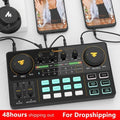Professional USB Audio Mixer For Microphones And Instruments With Adjustable Volume Cardioid Condenser Kit Tabletop Use