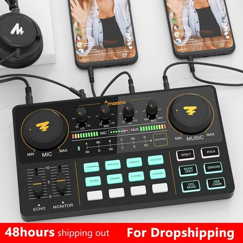 Professional USB Audio Mixer For Microphones And Instruments With Adjustable Volume Cardioid Condenser Kit Tabletop Use